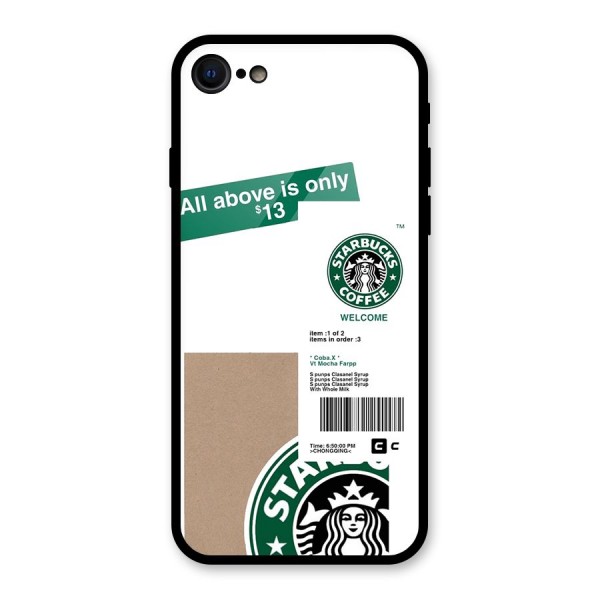 Starbucks Coffee Mocha Glass Back Case for iPhone 8