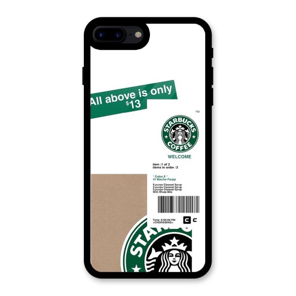 Starbucks Coffee Mocha Glass Back Case for iPhone 8 Plus