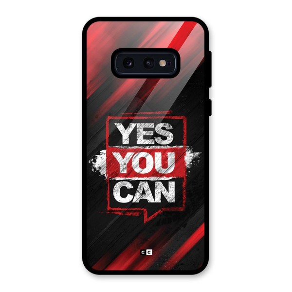 Stay Motivated Glass Back Case for Galaxy S10e