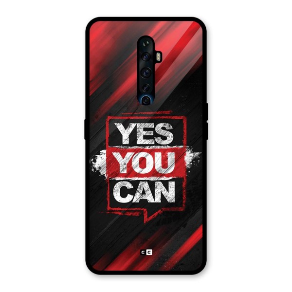 Stay Motivated Glass Back Case for Oppo Reno2 F