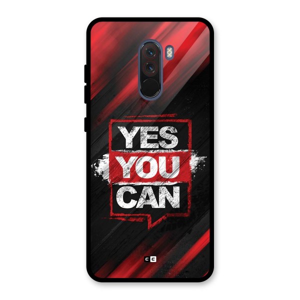 Stay Motivated Glass Back Case for Poco F1