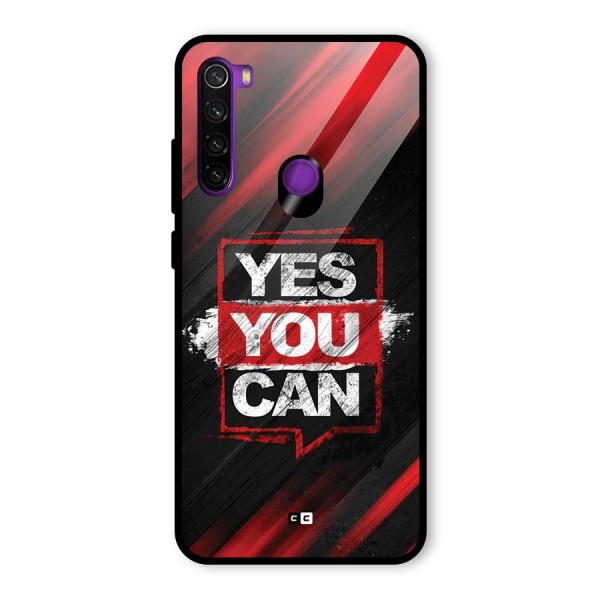 Stay Motivated Glass Back Case for Redmi Note 8