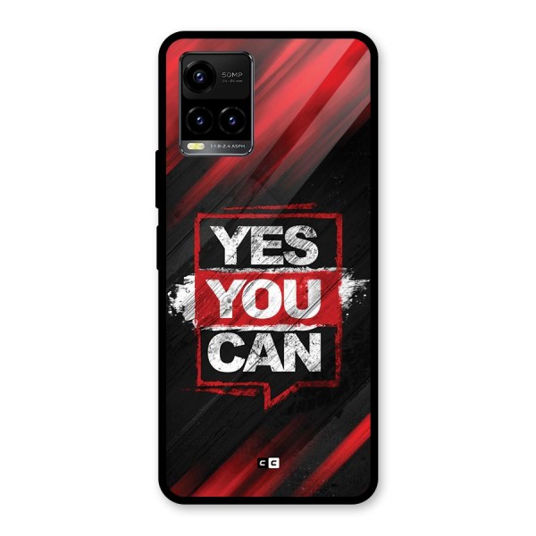 Stay Motivated Glass Back Case for Vivo Y33s