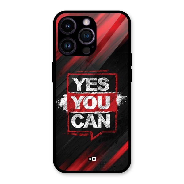 Stay Motivated Glass Back Case for iPhone 14 Pro Max