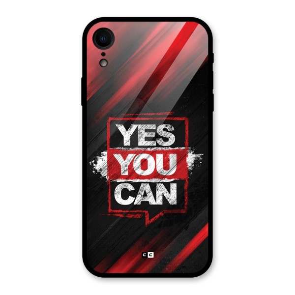 Stay Motivated Glass Back Case for iPhone XR