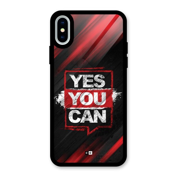 Stay Motivated Glass Back Case for iPhone XS