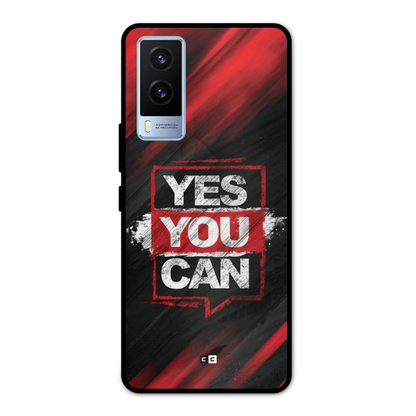 Stay Motivated Metal Back Case for Vivo V21e 5G