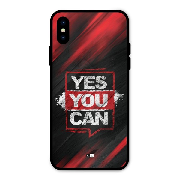 Stay Motivated Metal Back Case for iPhone XS