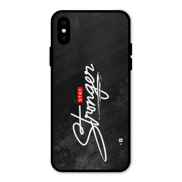 Stay Stronger Metal Back Case for iPhone XS