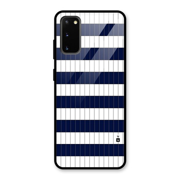 Step Stripes Glass Back Case for Galaxy S20