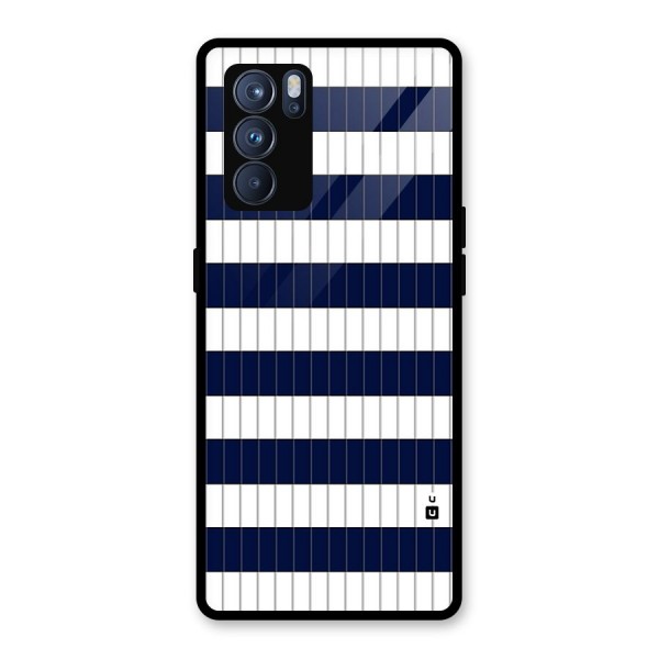 Step Stripes Glass Back Case for Oppo Reno6 Pro 5G