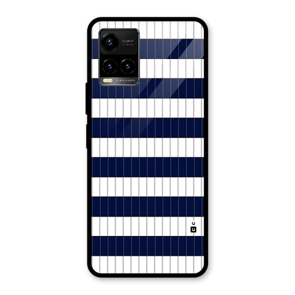 Step Stripes Glass Back Case for Vivo Y21G