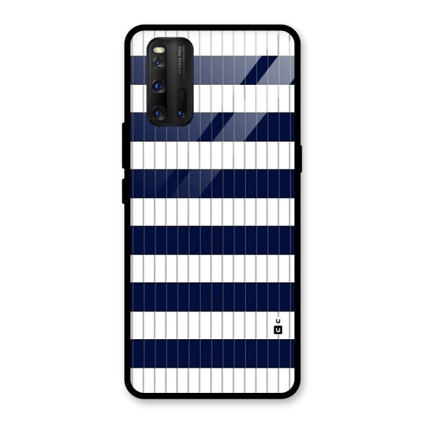 Step Stripes Glass Back Case for Vivo iQOO 3