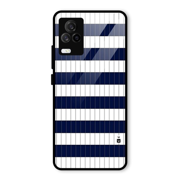 Step Stripes Glass Back Case for Vivo iQOO 7 Legend 5G
