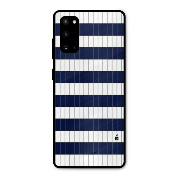 Step Stripes Metal Back Case for Galaxy S20