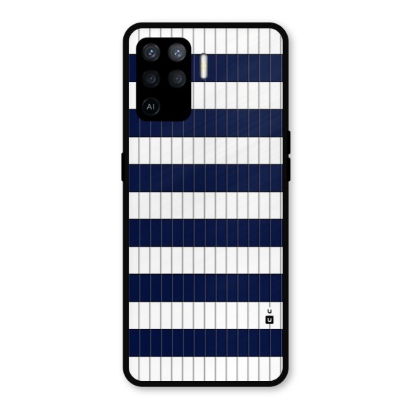 Step Stripes Metal Back Case for Oppo F19 Pro