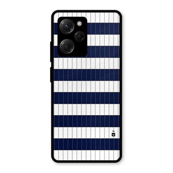Step Stripes Metal Back Case for Poco X5 Pro