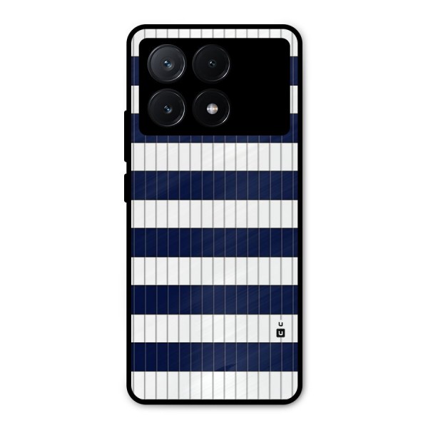 Step Stripes Metal Back Case for Poco X6 Pro