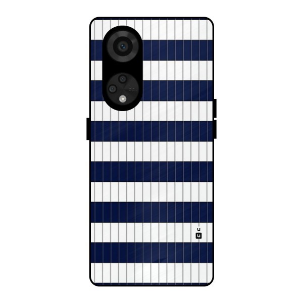 Step Stripes Metal Back Case for Reno8 T 5G