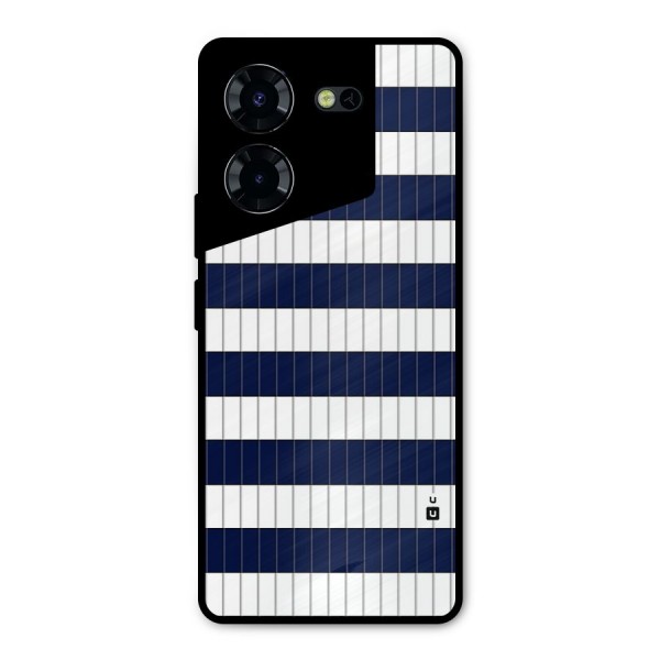 Step Stripes Metal Back Case for Tecno Pova 5 Pro 5G