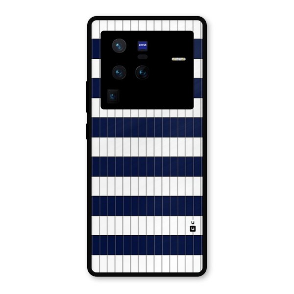 Step Stripes Metal Back Case for Vivo X80 Pro