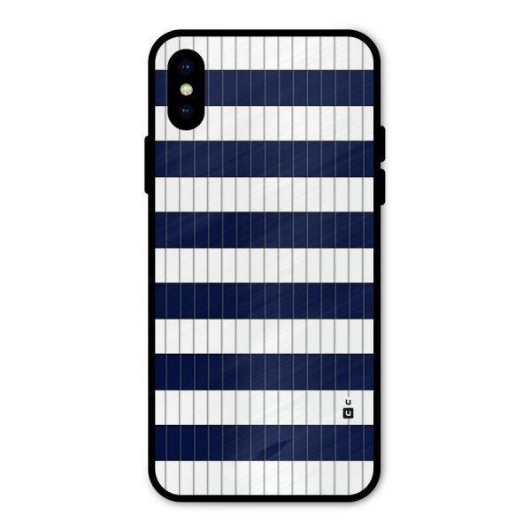 Step Stripes Metal Back Case for iPhone XS