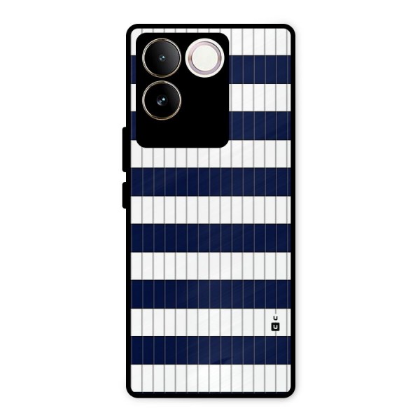 Step Stripes Metal Back Case for iQOO Z7 Pro