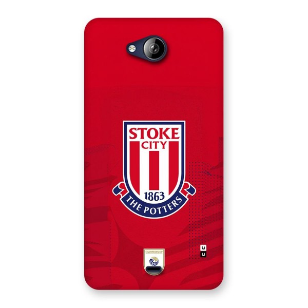 Stoke City Back Case for Canvas Play Q355