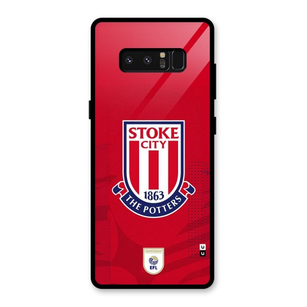 Stoke City Glass Back Case for Galaxy Note 8