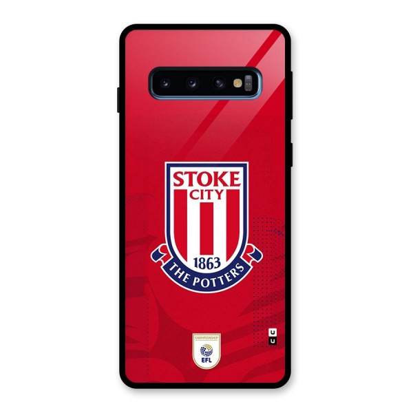 Stoke City Glass Back Case for Galaxy S10