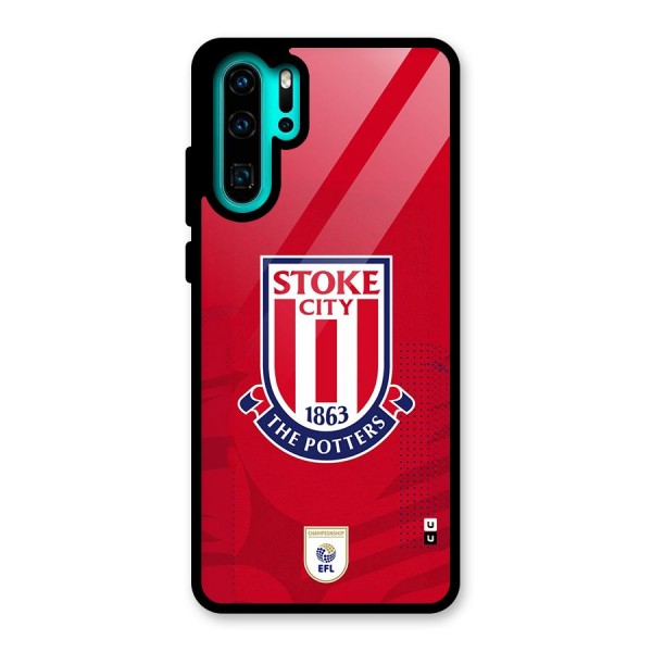 Stoke City Glass Back Case for Huawei P30 Pro