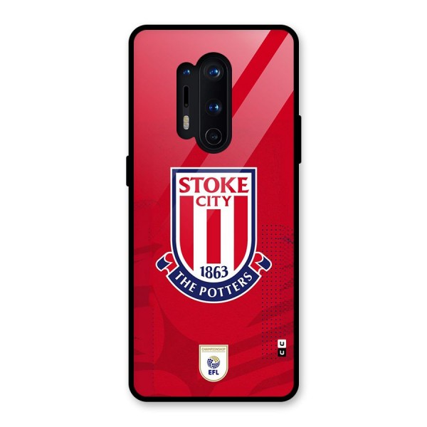Stoke City Glass Back Case for OnePlus 8 Pro