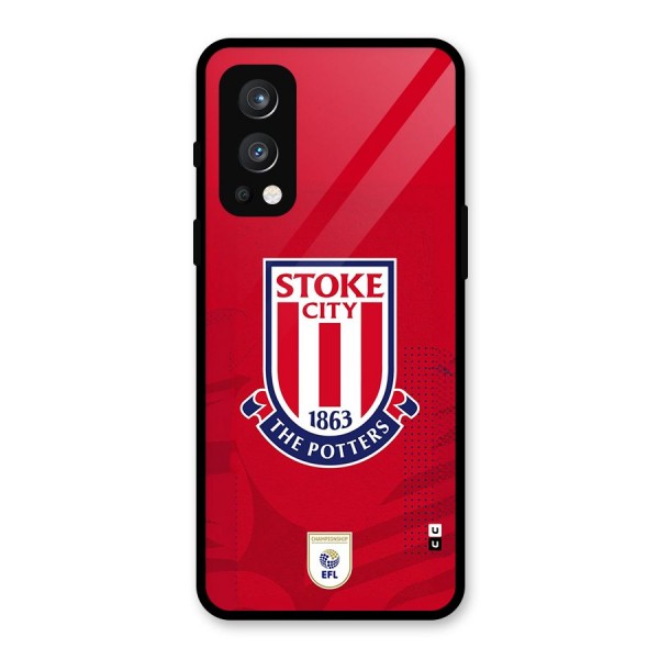 Stoke City Glass Back Case for OnePlus Nord 2 5G
