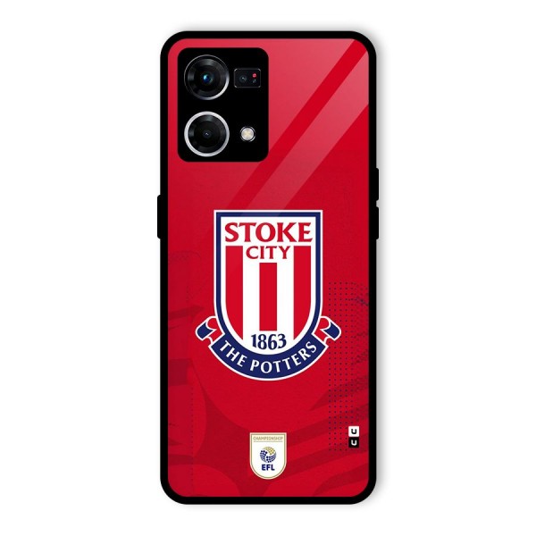 Stoke City Glass Back Case for Oppo F21 Pro 4G