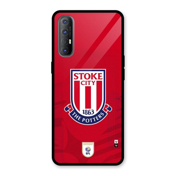 Stoke City Glass Back Case for Oppo Reno3 Pro