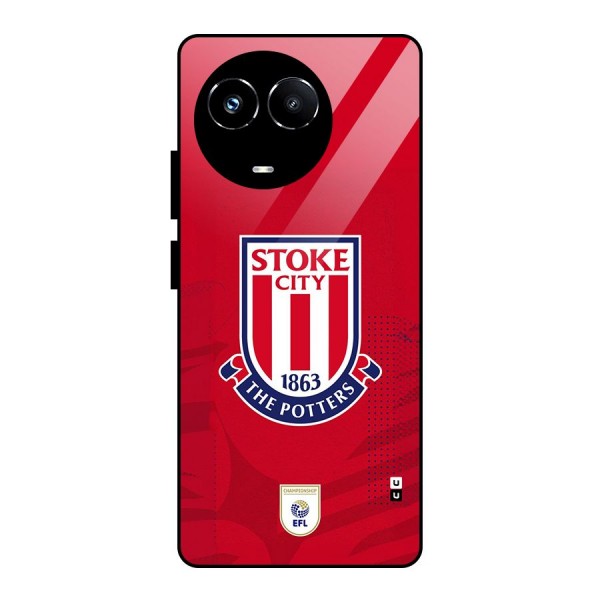 Stoke City Glass Back Case for Realme 11X