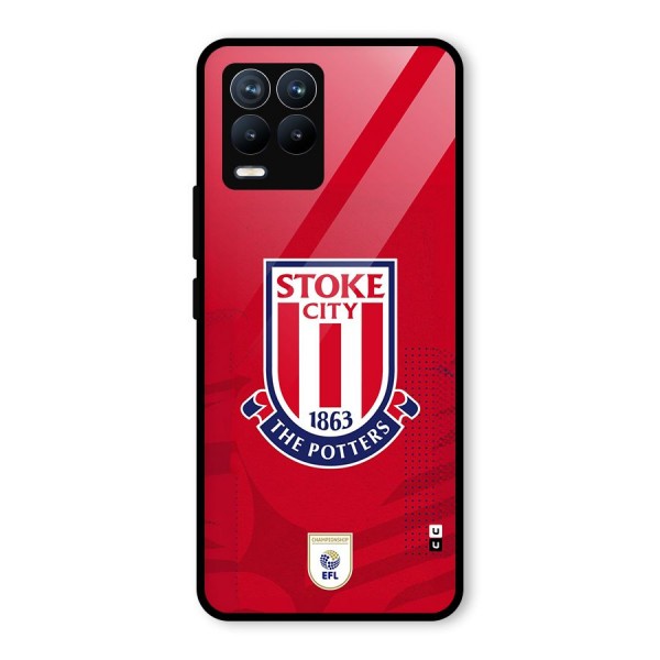 Stoke City Glass Back Case for Realme 8 Pro
