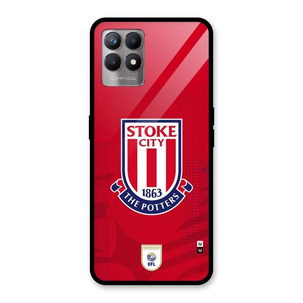 Stoke City Glass Back Case for Realme Narzo 50