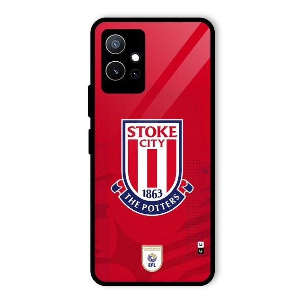 Stoke City Glass Back Case for Vivo T1 5G