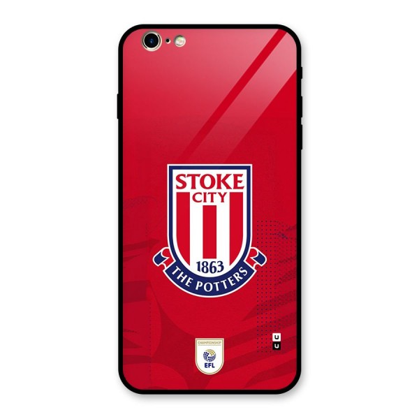 Stoke City Glass Back Case for iPhone 6 Plus 6S Plus
