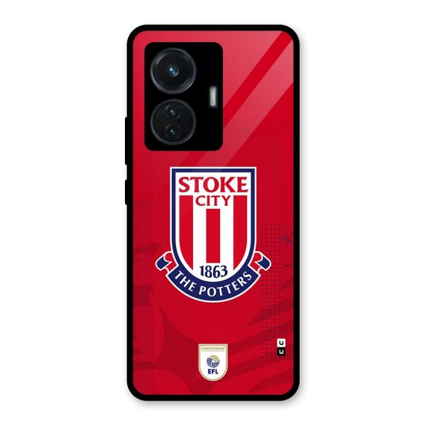 Stoke City Glass Back Case for iQOO Z6 44W