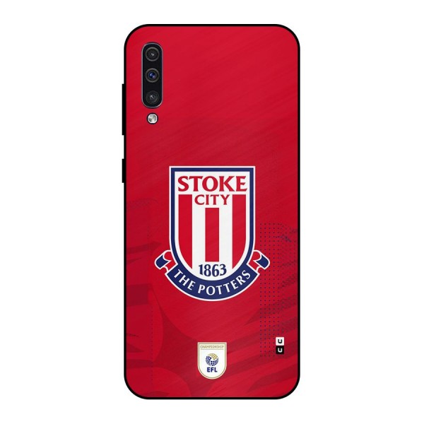 Stoke City Metal Back Case for Galaxy A30s