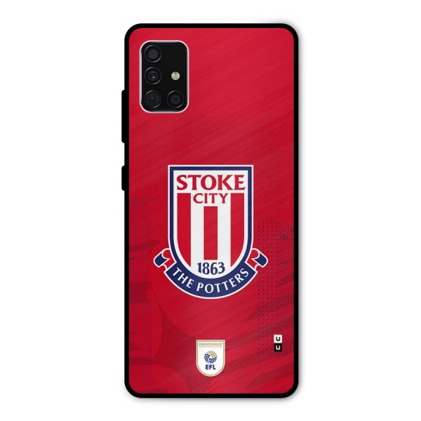 Stoke City Metal Back Case for Galaxy A51