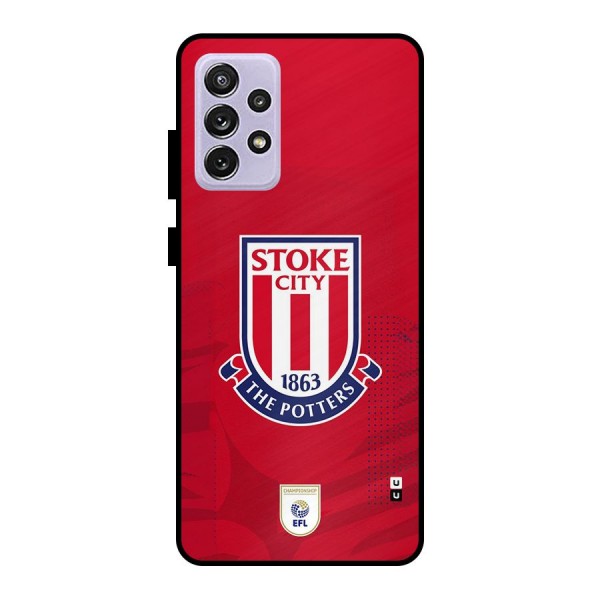Stoke City Metal Back Case for Galaxy A72