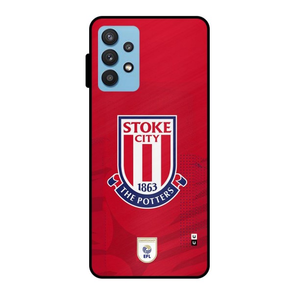 Stoke City Metal Back Case for Galaxy M32 5G