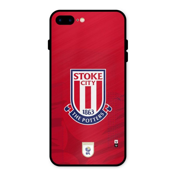 Stoke City Metal Back Case for iPhone 8 Plus