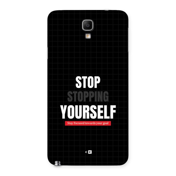Stop Stopping Yourself Back Case for Galaxy Note 3 Neo