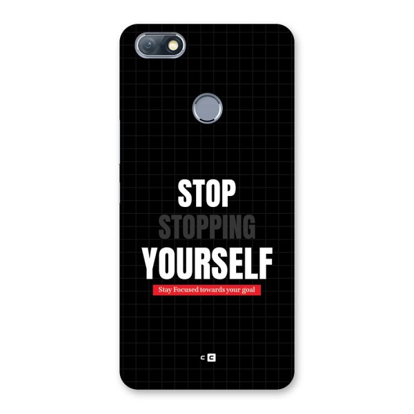 Stop Stopping Yourself Back Case for Infinix Note 5
