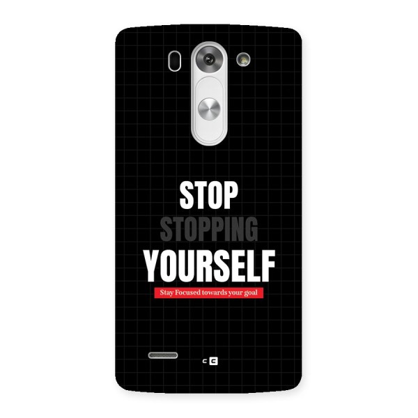 Stop Stopping Yourself Back Case for LG G3 Mini