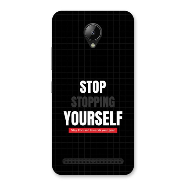 Stop Stopping Yourself Back Case for Lenovo C2